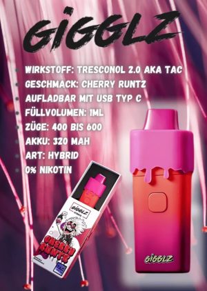 Premium Tresconol Vape (TAC) Cherry Runtz