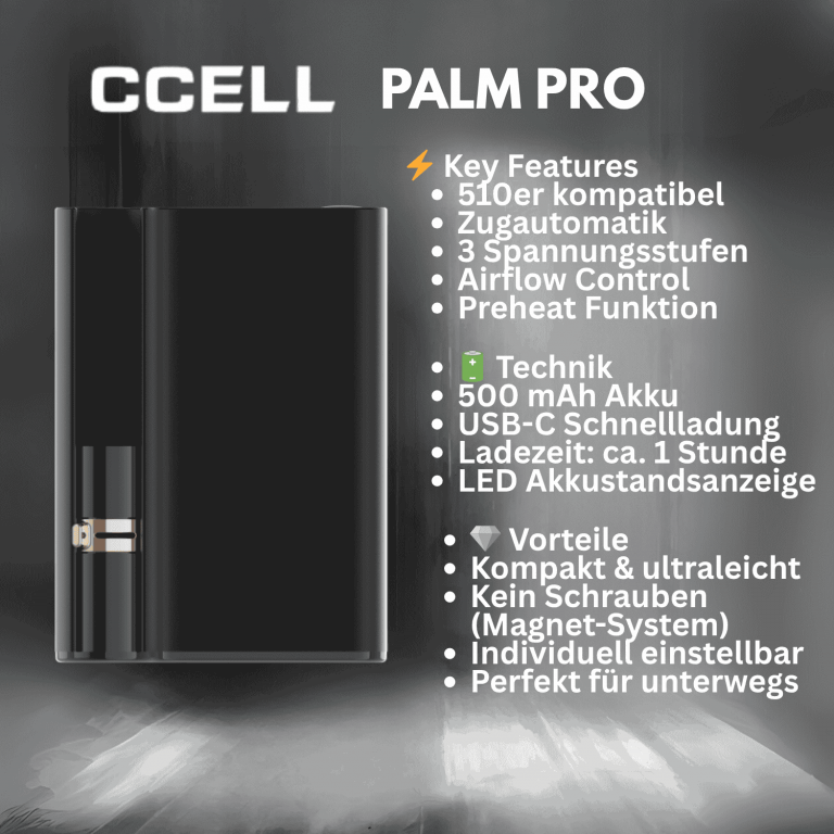 ccell akkutraeger 510 palm pro