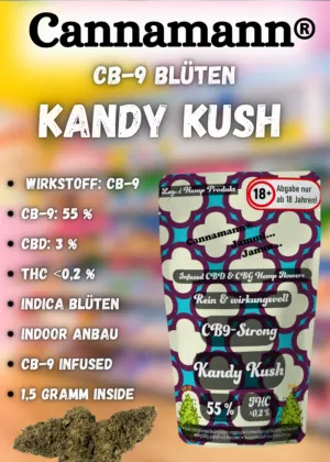 Cannamann CB-9 Blüte Kandy Kush