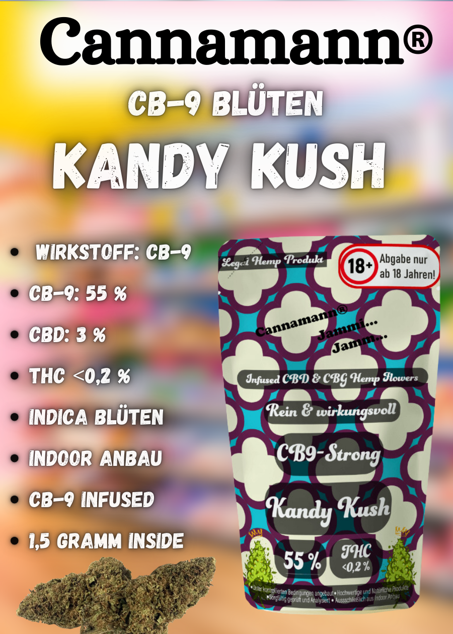 Cannamann CB-9 Blüte Kandy Kush