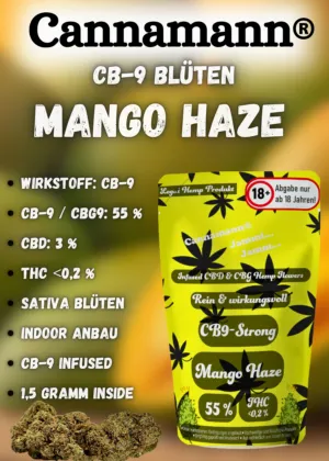 Cannamann CB-9 Blüte Mango Haze