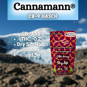 Dry Sift Haschisch mit 55% CBG9