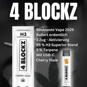 4Blockz H3 Superior Vape Cherry Haze 1ml