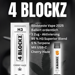 4Blockz H3 Superior Vape Cherry Haze 1ml