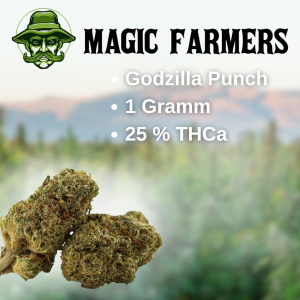 Godzilla Punch 25 % THCa Blüten