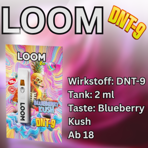 LOOM DNT-9 Vape - Geschmack Blueberry Kush