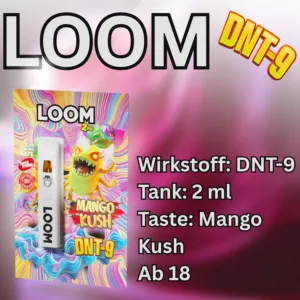 LOOM DNT-9 Vape - Geschmack Mango Kush