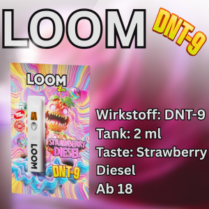 LOOM DNT-9 Vape - Geschmack Strawberry Diesel