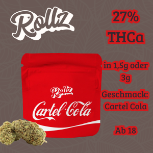 Cartel Cola THCa-Blueten 27% THCa von Rollz 1,5g-3g