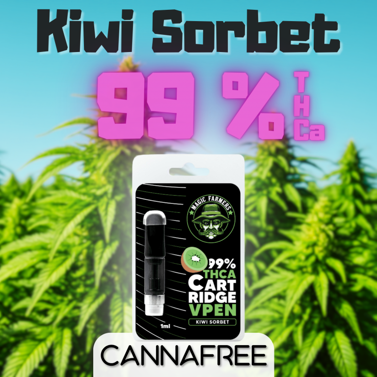 Kiwi Sorbet THCa Cartridge 99% THCa von Magic Farmers