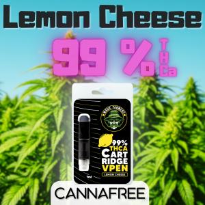 Lemon Cheese THCa Cartridge 99% THCA von Magic Farmers