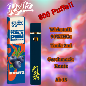 Runtz THCa-Vape 2ml 90% THCa von Rollz