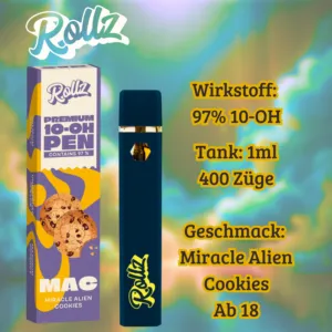 MAC 10-OH Vape 97% 1ml Rollz