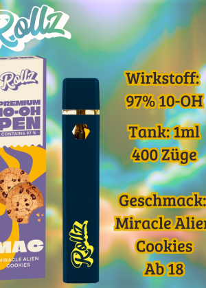 MAC 10-OH Vape 97% 1ml Rollz