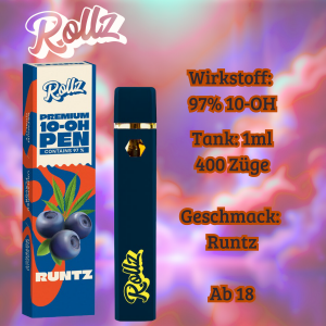 Runtz 10-OH Vape 97% 1ml Rollz