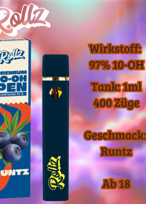 Runtz 10-OH Vape 97% 1ml Rollz