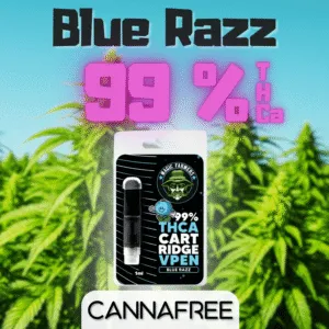 Blue Razz THCa Cartridge 99 % THCa