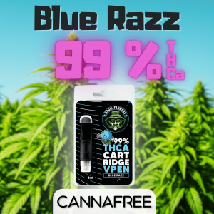 Blue Razz THCa Cartridge 99 % THCa