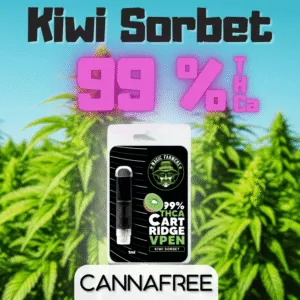 Kiwi Sorbet THCa Cartridge 99 % THCa