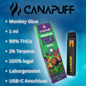 THCa Vape Monkey Glue mit 99% von Canapuff