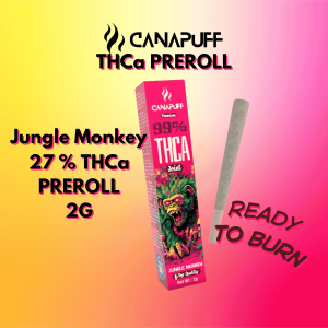 canapuff thca preroll jungle monkey 27thca 2g