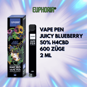 euphoria h4cbd vape pen juicy blueberry 50h4cbd 2ml