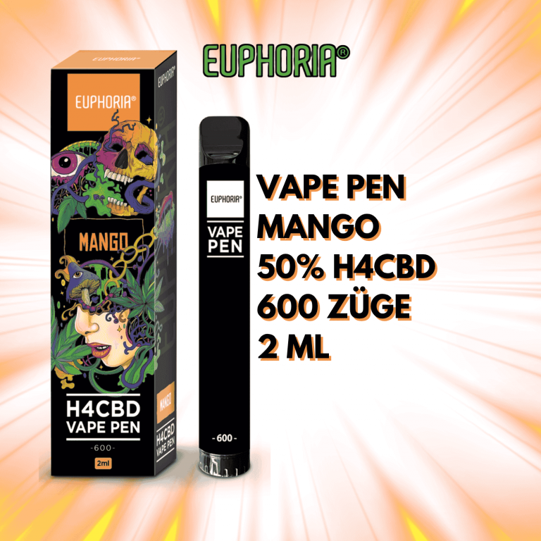 euphoria h4cbd vape pen mango 50h4cbd 2ml