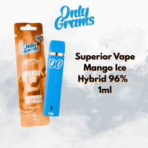 onlygrams hybrid superior vape mango ice 1ml