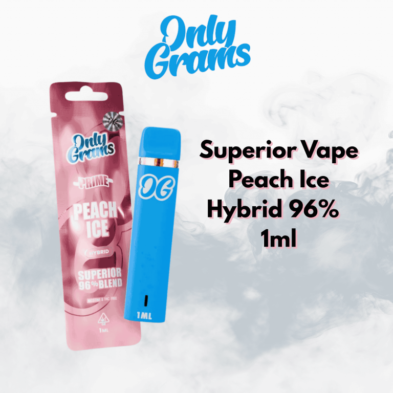 onlygrams hybrid superior vape peach ice 1ml