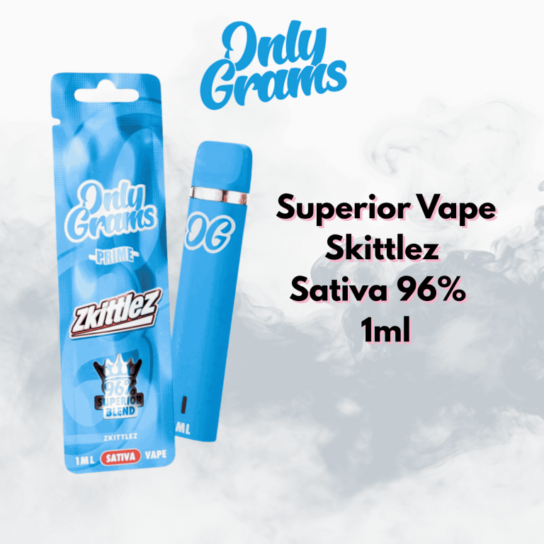 onlygrams sativa superior vape skittlez 1ml