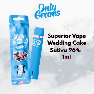 onlygrams sativa superior vape wedding cake 1ml